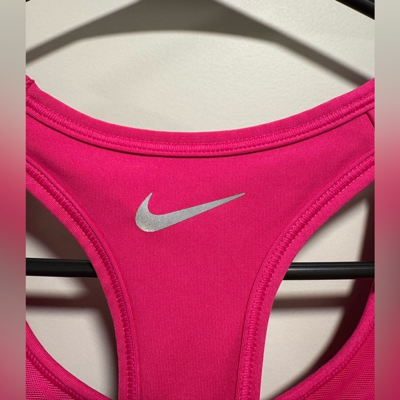 Nike PADDED Women's Dri-Fit Medium Support Pink Sports Bra - Picture 8 of 10